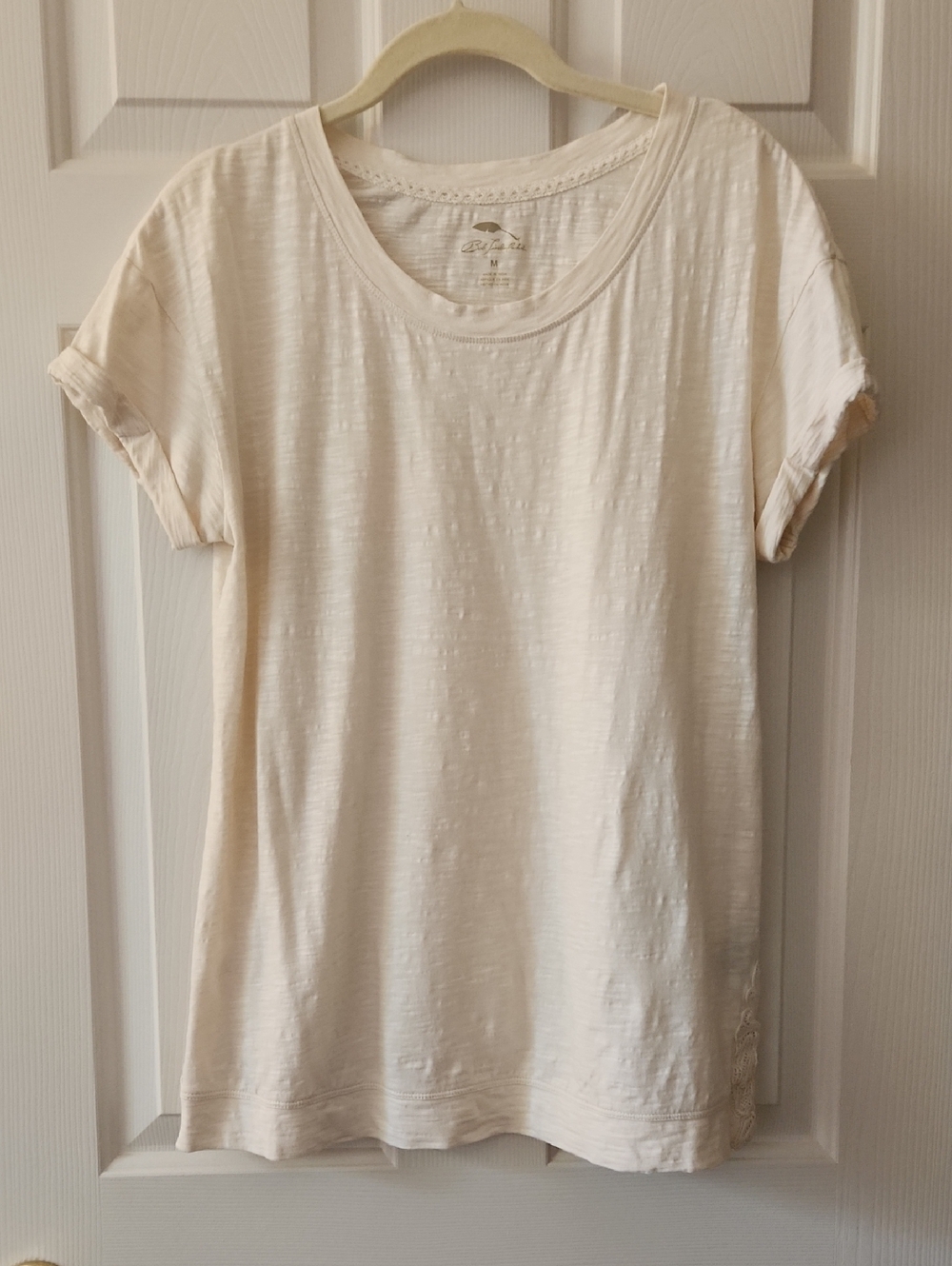 Women's Cream Short Sleeve Tee - Unknown Brand